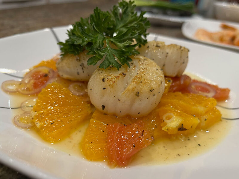 Pan-Seared Scallops with Citrus Salad